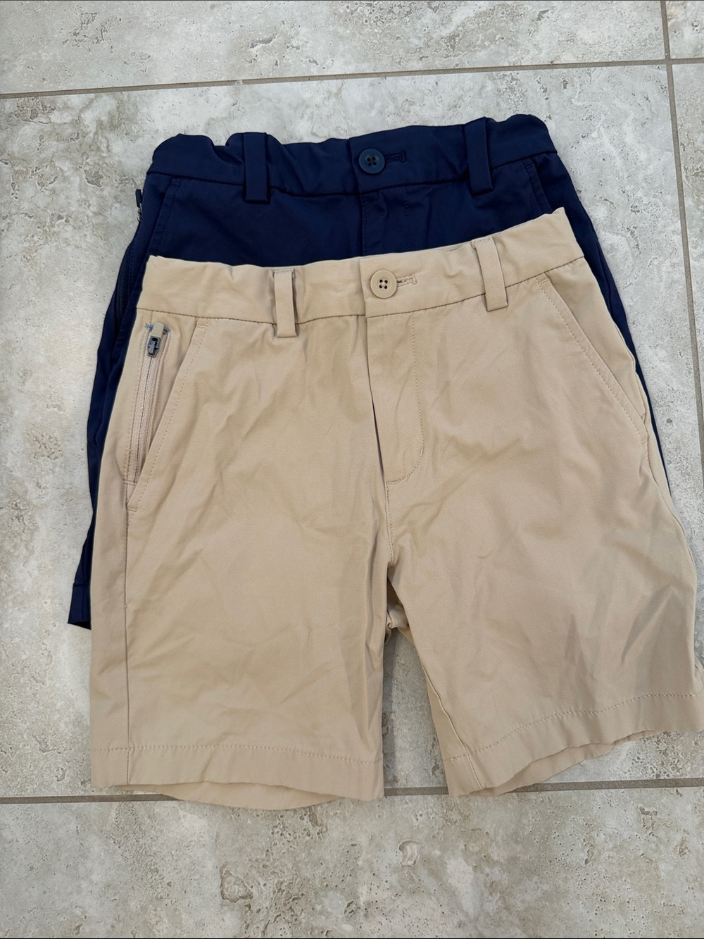Vineyard Vines Kids Navy and Khaki Casual Shorts Duo